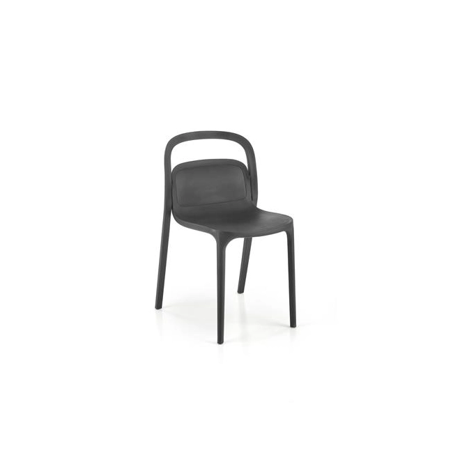 K490 krzesło plastik czarny(1p=4szt)-137171