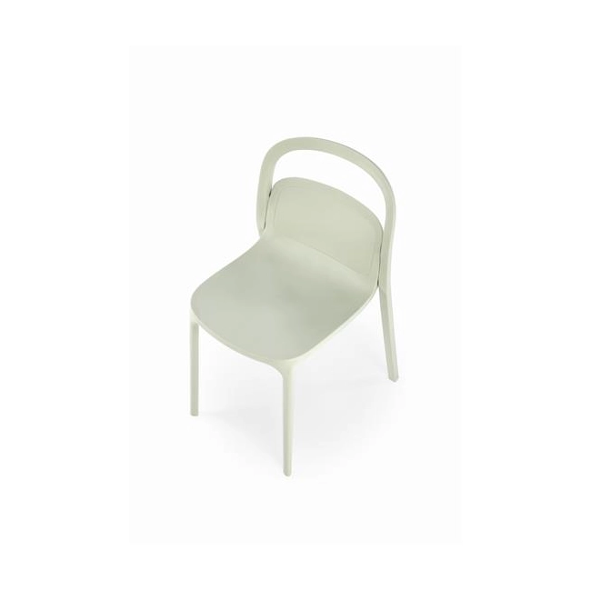 K490 krzesło plastik miętowy(1p=4szt)-137183