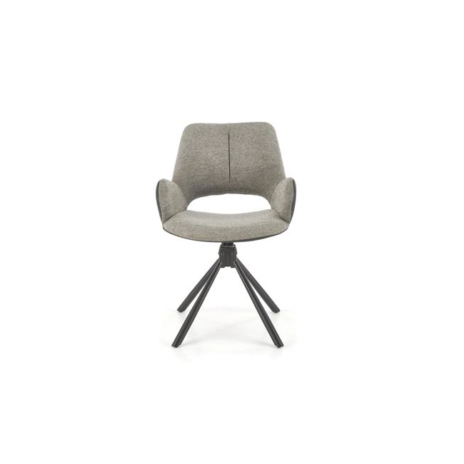 K494 krzesło popielaty / czarny (1p=2szt)-137283