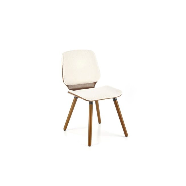 K511 krzesło kremowy / orzechowy (1p=2szt)-137537