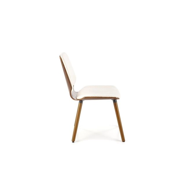 K511 krzesło kremowy / orzechowy (1p=2szt)-137540