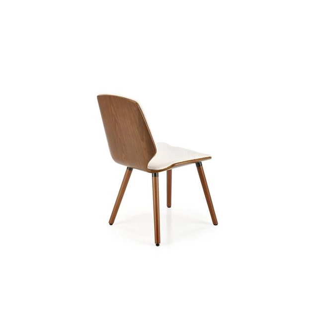 K511 krzesło kremowy / orzechowy (1p=2szt)-137545