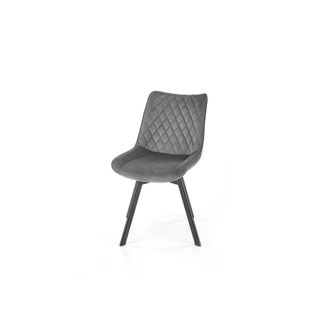 K520 krzesło nogi - czarne, siedzisko - ciemny popiel (1p=2szt)-137707