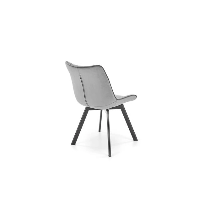 K520 krzesło nogi - czarne, siedzisko - ciemny popiel (1p=2szt)-137712