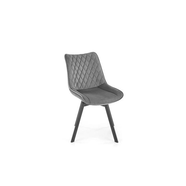 K520 krzesło nogi - czarne, siedzisko - ciemny popiel (1p=2szt)-137717