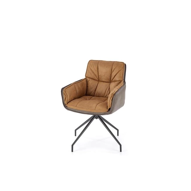 K523 krzesło brązowy / ciemny brąz (1p=2szt)-137784