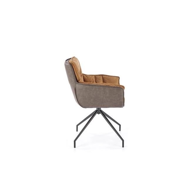 K523 krzesło brązowy / ciemny brąz (1p=2szt)-137787