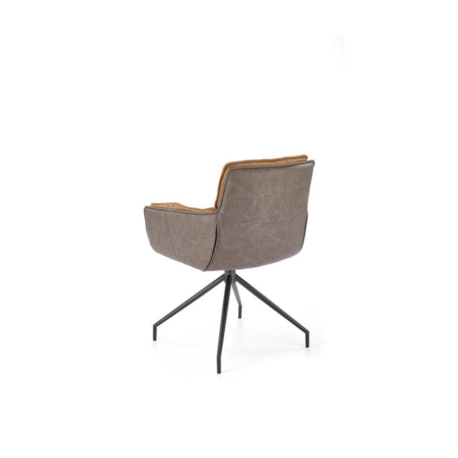 K523 krzesło brązowy / ciemny brąz (1p=2szt)-137789