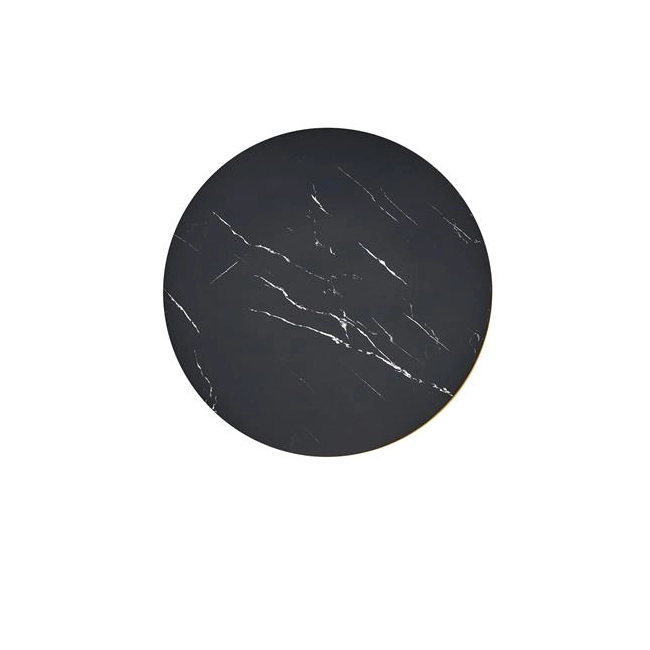 MOLINA stół okrągły, czarny marmur / czarny / złoty (2p=1szt)-137947