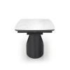OSMAN stół rozkładany, biały marmur / czarny (2p=1szt)-138028