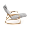 PRIME fotel wypoczynkowy z funkcją kołyski popielaty (1p=1szt)-138097