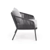 ROCCA zestaw ogrodowy ( sofa + fotel 2x + ława ), ciemny popiel / jasny popiel (1p=1szt)-138181