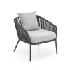 ROCCA zestaw ogrodowy ( sofa + fotel 2x + ława ), ciemny popiel / jasny popiel (1p=1szt)-138185