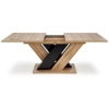 BRANDON stół rozkładany 160-200/90 cm dąb wotan/czarny (2p=1szt)-138456