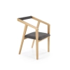 AZUL 2 krzesło dąb naturalny / tap. popiel (1p=2szt)-138950