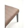 DIEGO 2 krzesło czarny / tap. velvet pikowany Pasy - MONOLITH 09 (beżowy) (1p=2szt)-138971