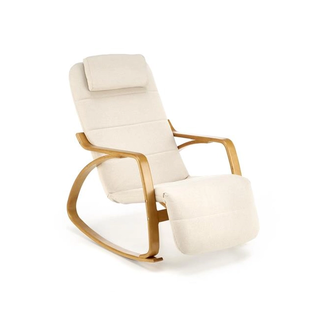 PRIME fotel wypoczynkowy z funkcją kołyski, beżowy (1p=1szt)-138082