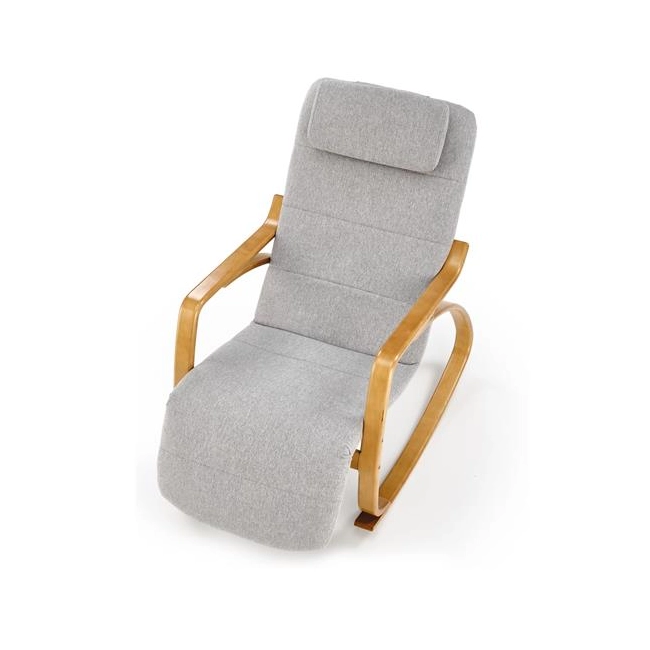 PRIME fotel wypoczynkowy z funkcją kołyski popielaty (1p=1szt)-138093
