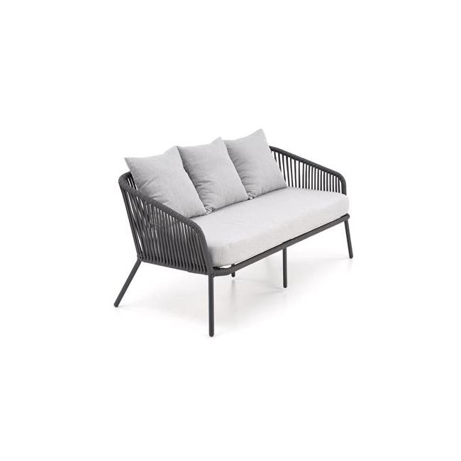 ROCCA zestaw ogrodowy ( sofa + fotel 2x + ława ), ciemny popiel / jasny popiel (1p=1szt)-138173