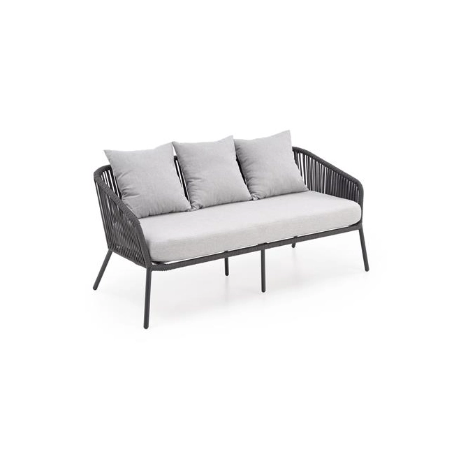 ROCCA zestaw ogrodowy ( sofa + fotel 2x + ława ), ciemny popiel / jasny popiel (1p=1szt)-138175