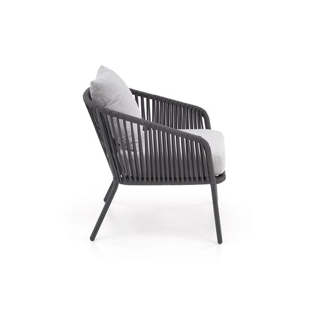ROCCA zestaw ogrodowy ( sofa + fotel 2x + ława ), ciemny popiel / jasny popiel (1p=1szt)-138181