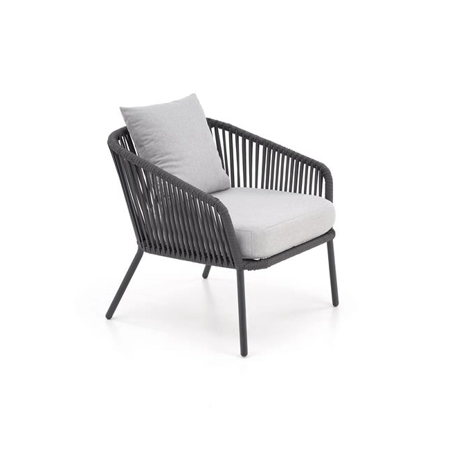 ROCCA zestaw ogrodowy ( sofa + fotel 2x + ława ), ciemny popiel / jasny popiel (1p=1szt)-138182