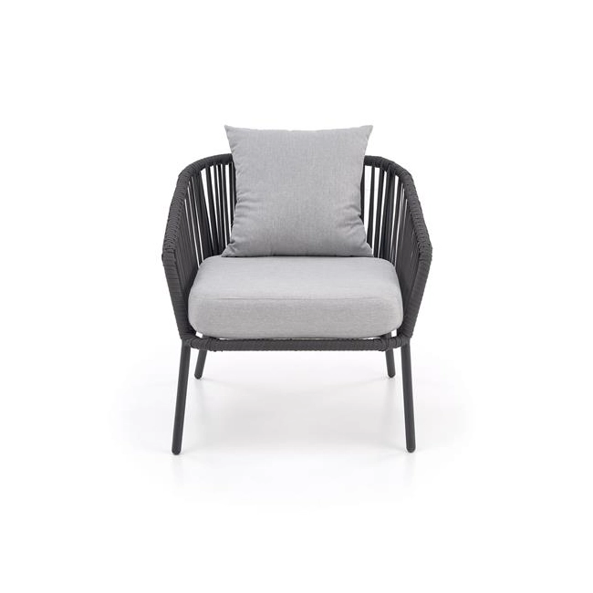 ROCCA zestaw ogrodowy ( sofa + fotel 2x + ława ), ciemny popiel / jasny popiel (1p=1szt)-138184