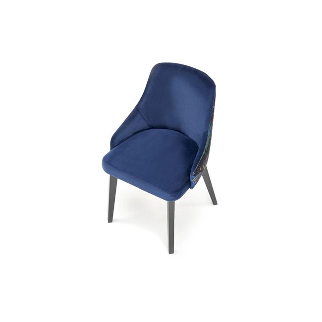 ENDO krzesło czarny / tap: BLUVEL 86 (granatowy) (1p=1szt)-138575