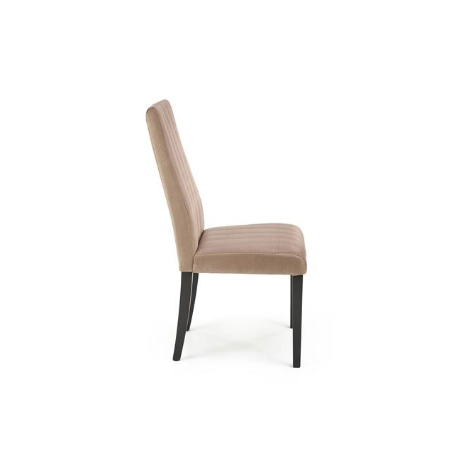 DIEGO 2 krzesło czarny / tap. velvet pikowany Pasy - MONOLITH 09 (beżowy) (1p=2szt)-138969