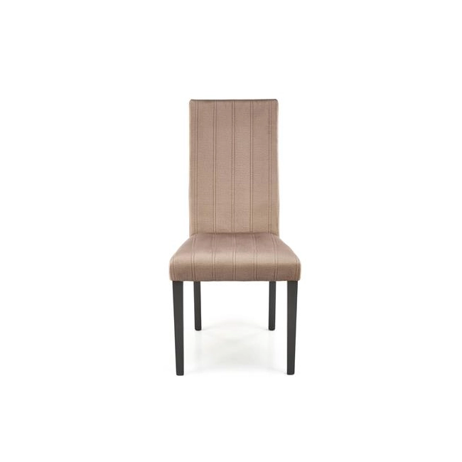 DIEGO 2 krzesło czarny / tap. velvet pikowany Pasy - MONOLITH 09 (beżowy) (1p=2szt)-138974