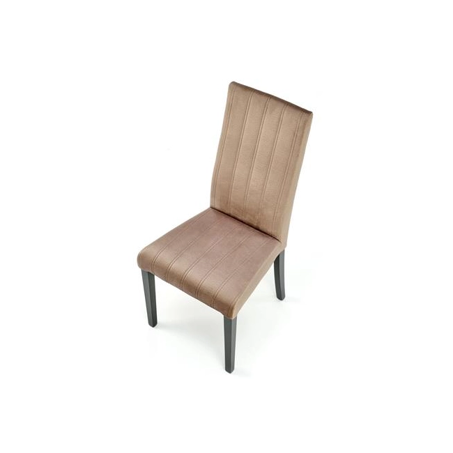 DIEGO 2 krzesło czarny / tap. velvet pikowany Pasy - MONOLITH 09 (beżowy) (1p=2szt)-138976