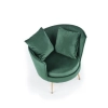 ALMOND fotel wypoczynkowy ciemny zielony-140549