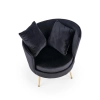 ALMOND fotel wypoczynkowy czarny-140552