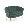 AMORINITO XL fotel wypoczynkowy ciemny zielony / złoty-140606