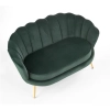 AMORINITO XL fotel wypoczynkowy ciemny zielony / złoty-140612
