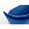 AMORINITO XL fotel wypoczynkowy granatowy / złoty-140619