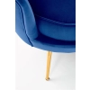 AMORINITO XL fotel wypoczynkowy granatowy / złoty-140621