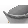 AMORINITO XL fotel wypoczynkowy popielaty / złoty-140631