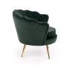 AMORINITO fotel wypoczynkowy ciemny zielony / złoty-140638