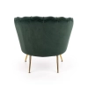 AMORINITO fotel wypoczynkowy ciemny zielony / złoty-140645