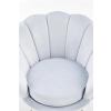 AMORINO fotel wypoczynkowy jasny niebieski, nogi - złote-140689