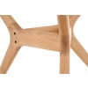 ASHMORE stół blat - transparentny, noga - naturalny (2p=1szt)-140913