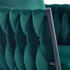 AVATAR 2 fotel wypoczynkowy ciemny zielony/ czarny (1p=2szt)-140996