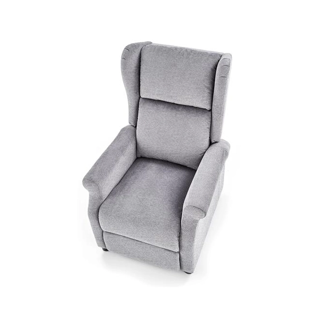 AGUSTIN M fotel rozkładany z funkcją masażu popielaty (1p=1szt)-140425