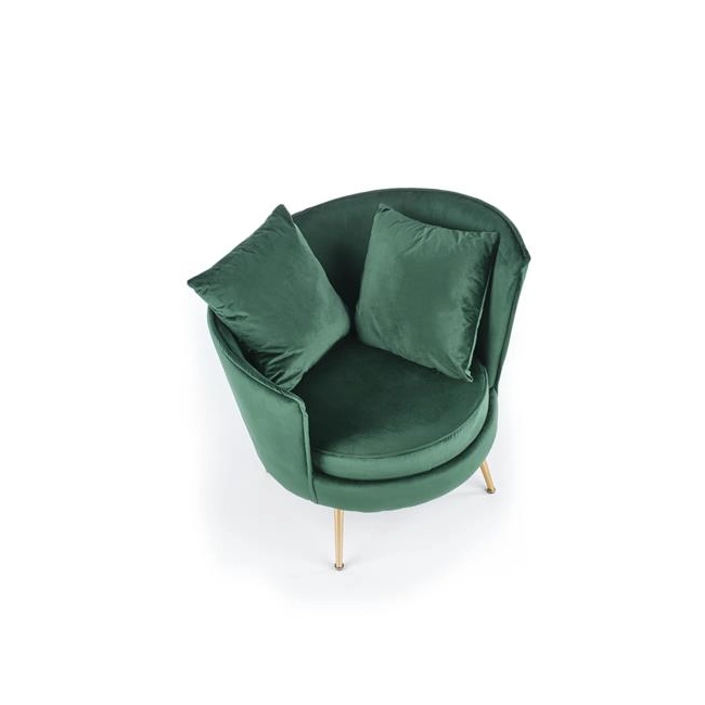 ALMOND fotel wypoczynkowy ciemny zielony-140549