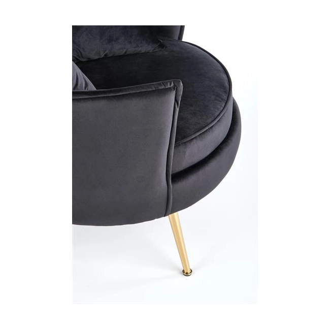 ALMOND fotel wypoczynkowy czarny-140559
