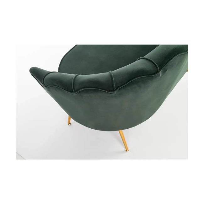 AMORINITO XL fotel wypoczynkowy ciemny zielony / złoty-140608