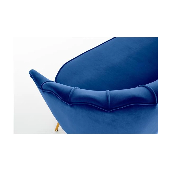 AMORINITO XL fotel wypoczynkowy granatowy / złoty-140619