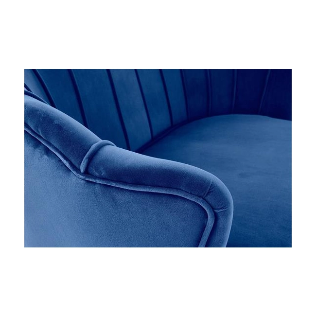 AMORINITO XL fotel wypoczynkowy granatowy / złoty-140620