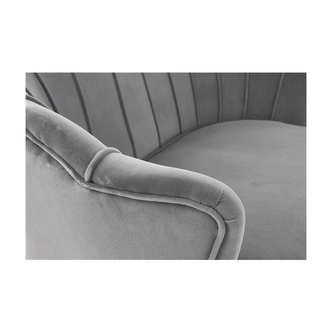 AMORINITO XL fotel wypoczynkowy popielaty / złoty-140632